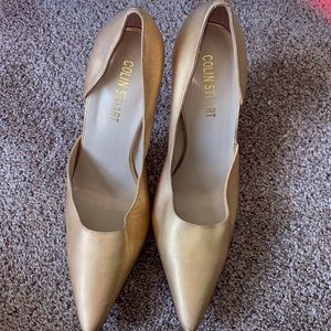 colin stuart gold high heels size 10 B